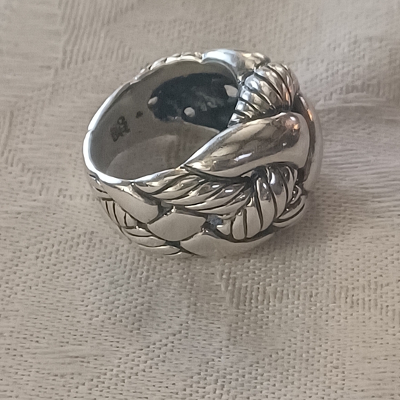 David Yurman Belmont Curb Chain Ring, SS, Size 6 - Picture 11 of 15